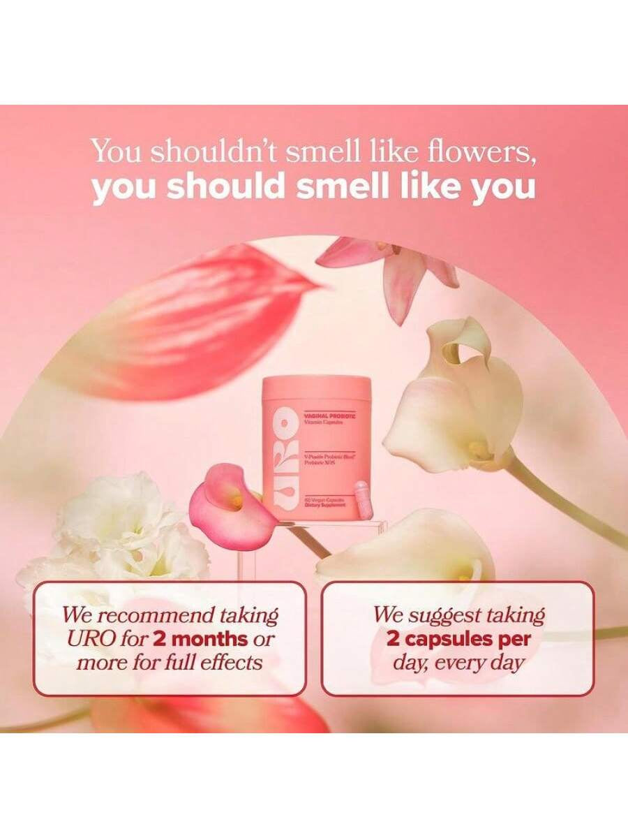 URO Vaginal Probiotic Capsules — Feminine pH, Flora & Healthy Vaginal Odor Support