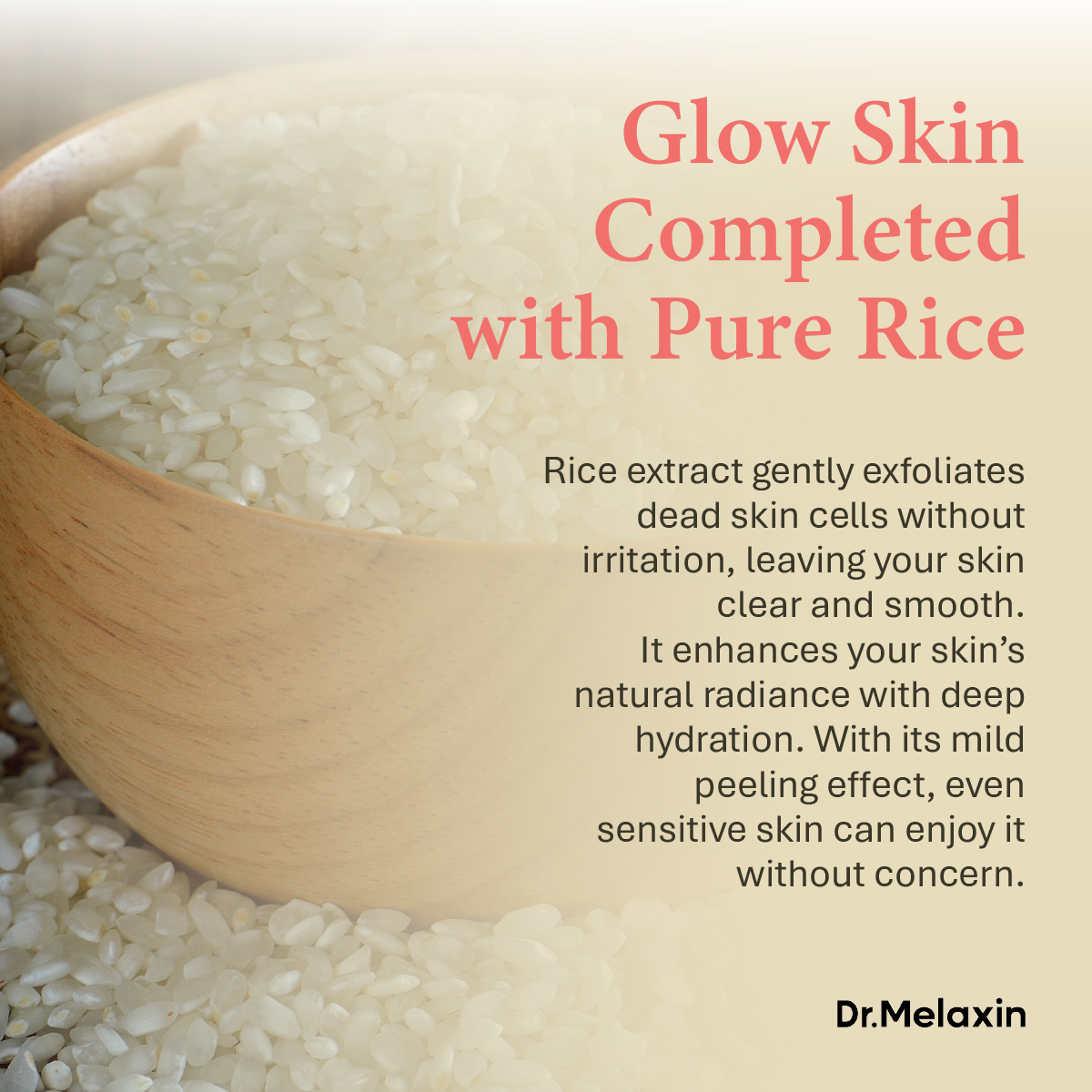 Dr. Melaxin Rice Peel Shot • Exfoliating Rice Serum Ampoules for Glow